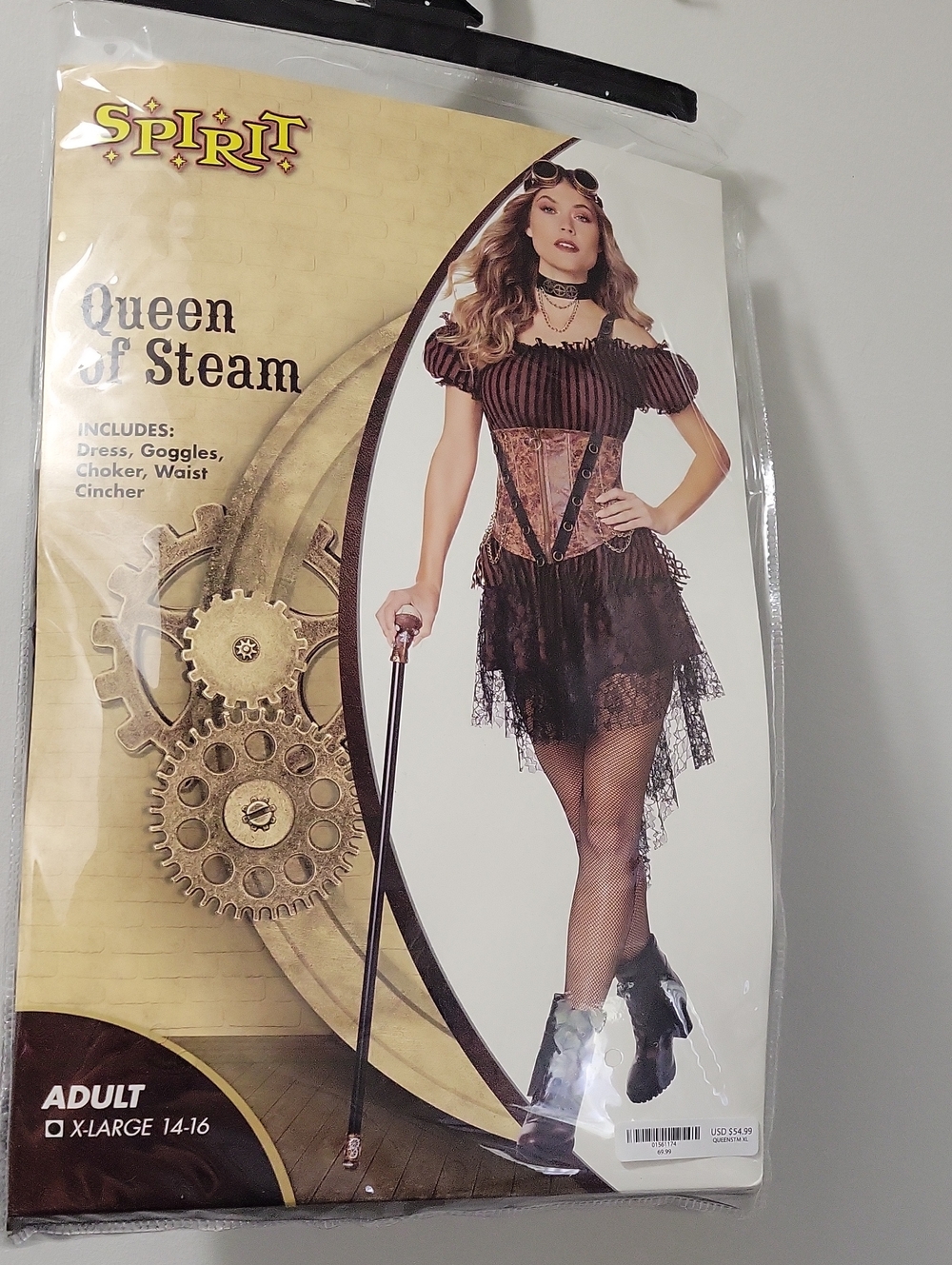 Spirit Queen of Steam Women's Steampunk Costume - Brown & Black